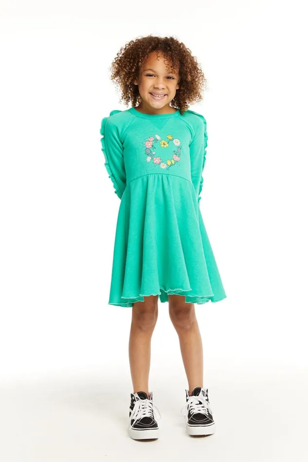 Kids Chaser Brand Girls Flower Heart
