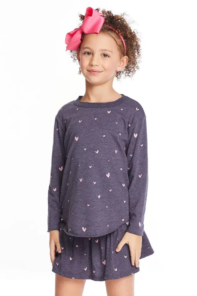 Kids Chaser Brand Girls Hearts Girls Tee