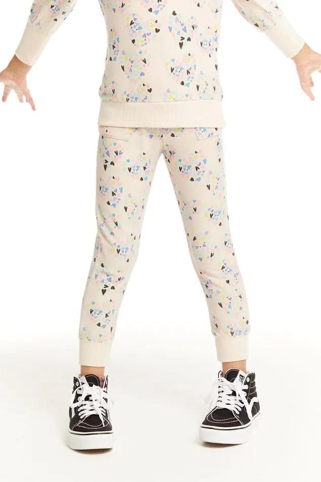 Kids Chaser Brand Girls Hearts Hearts Hearts Jogger