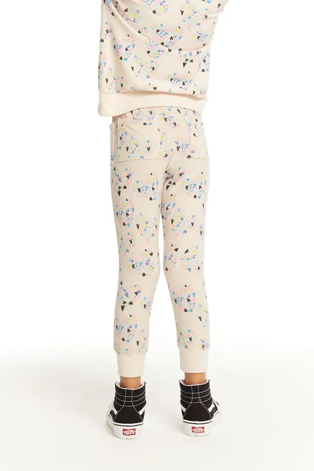 Kids Chaser Brand Girls Hearts Hearts Hearts Jogger