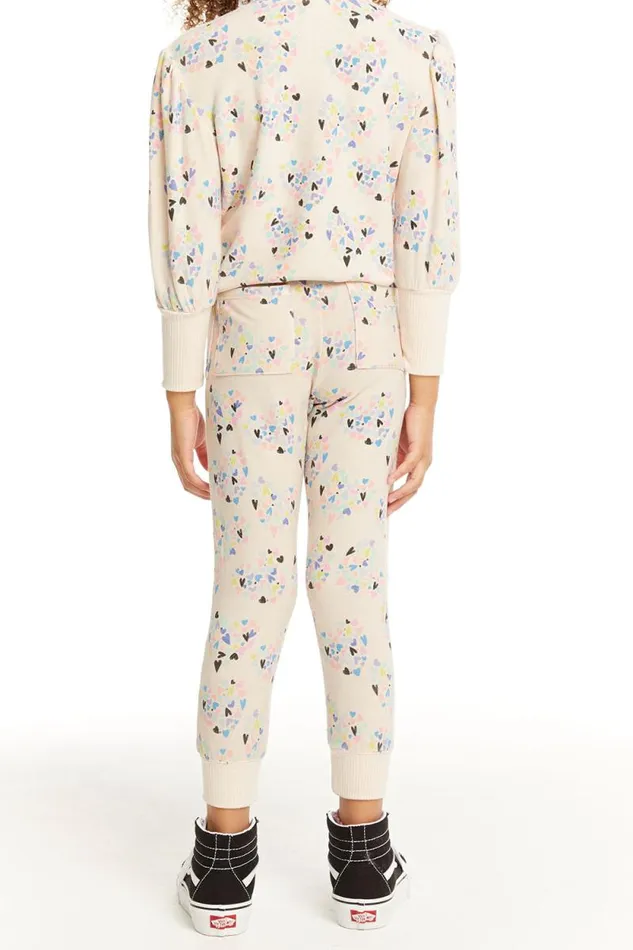 Kids Chaser Brand Girls Hearts Hearts Hearts Jogger
