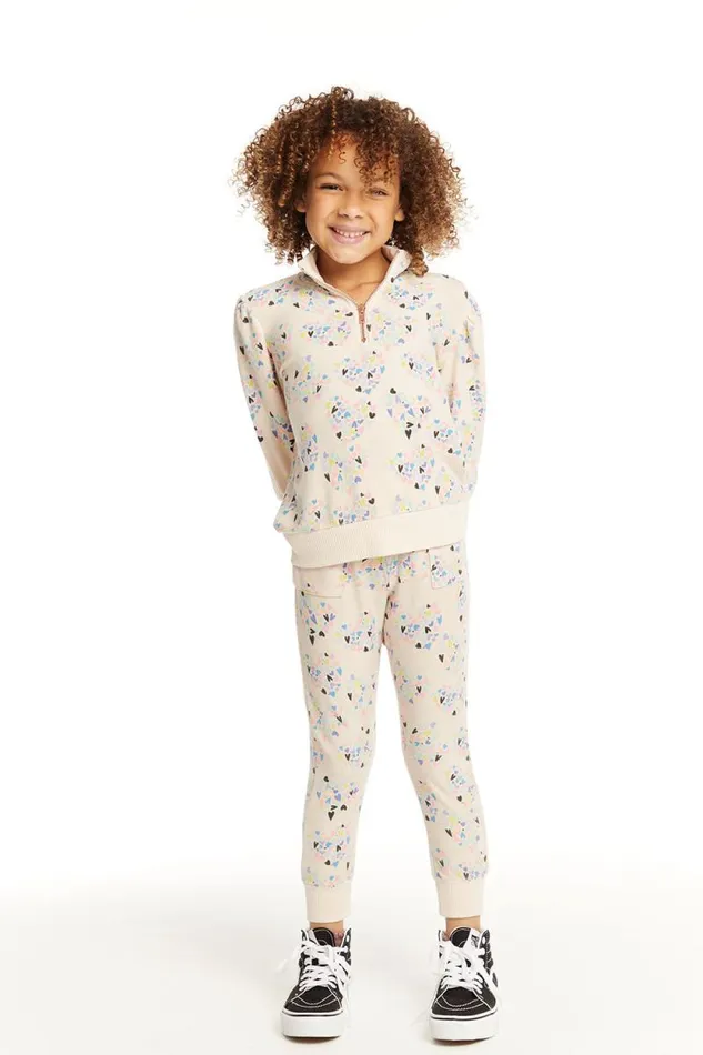 Kids Chaser Brand Girls Hearts Hearts Hearts Jogger