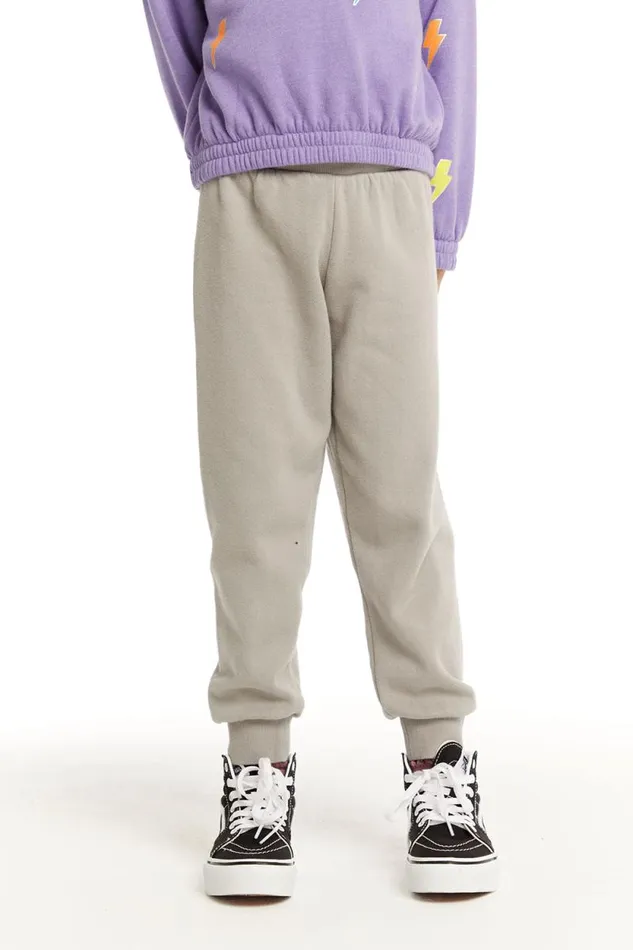 Kids Chaser Brand Girls Leila Gravel Grey Jogger