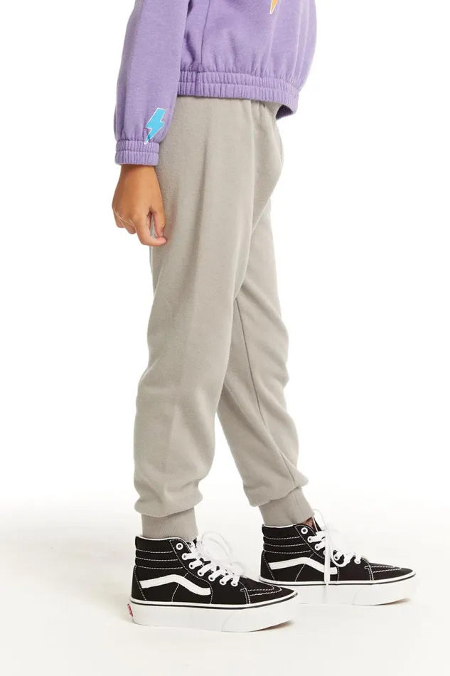 Kids Chaser Brand Girls Leila Gravel Grey Jogger