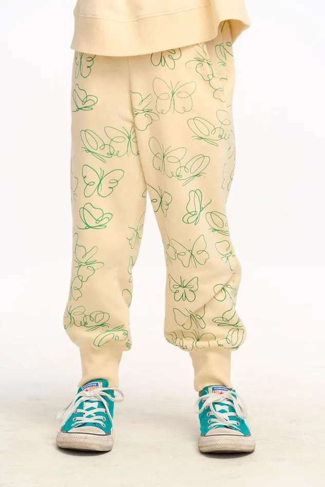 Kids Chaser Brand Girls Linear Butterfly Pants 8211 Macaroon