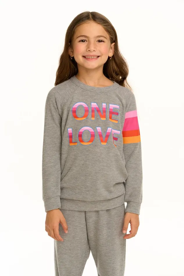 Kids Chaser Brand Girls One Love Pullover