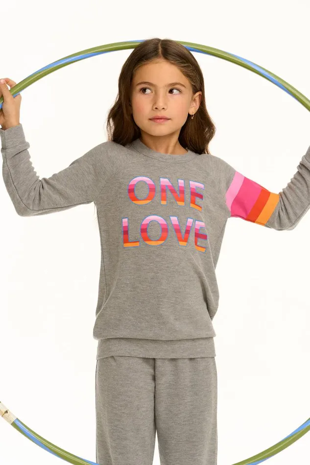 Kids Chaser Brand Girls One Love Pullover