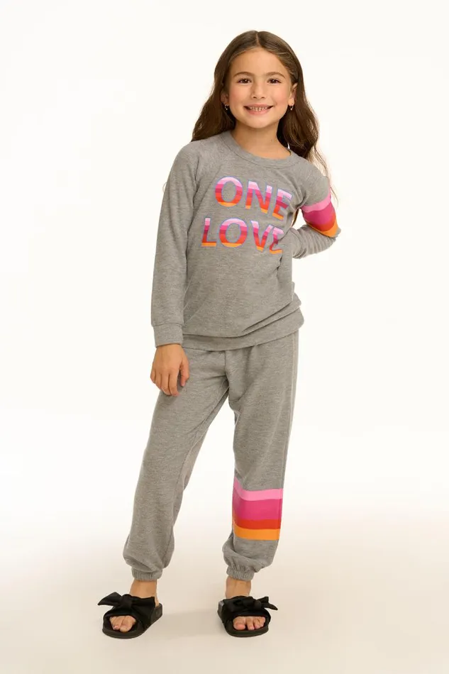 Kids Chaser Brand Girls One Love Pullover