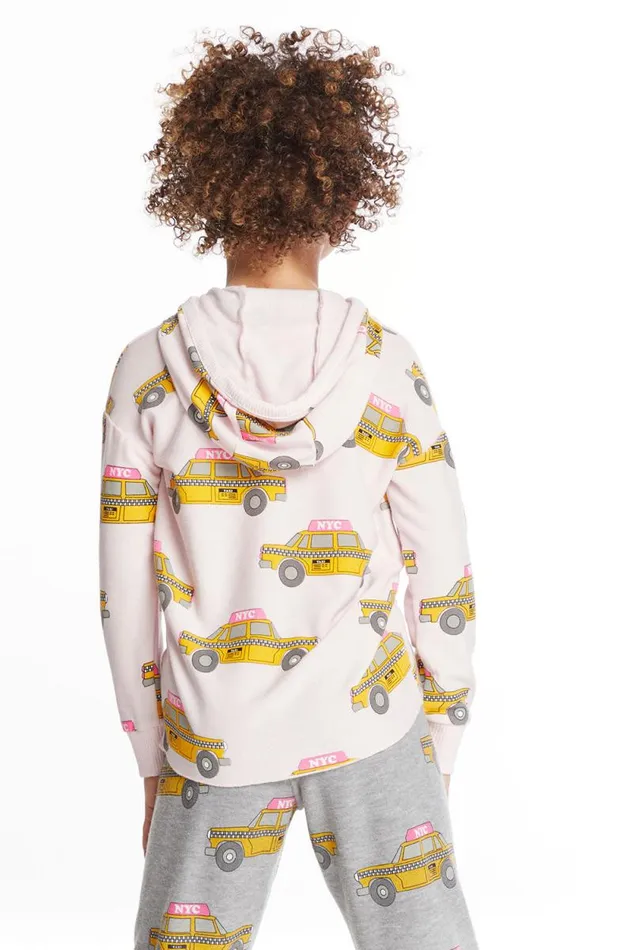 Kids Chaser Brand Girls Taxi Jam Girls Pullover Hoodie