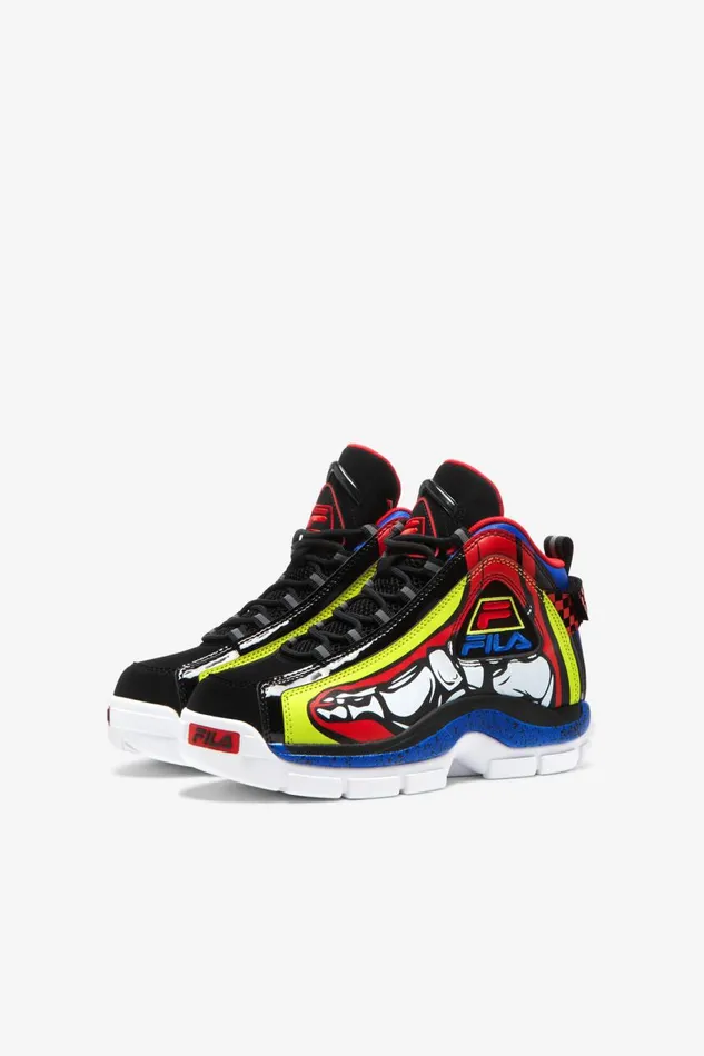 Kids Fila Grant Hill Big Grant Hill 2 Racing White Lime Punch Princess Blue Kids Fila Grant Hill Big Grant Hill 2 Racing White Lime Punch Princess Blue