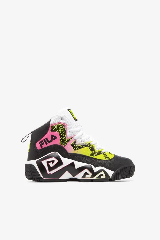 Kids Fila Little Kids 1053 Little Mb Black Safety Yellow White
