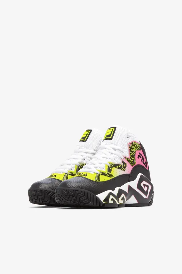 Kids Fila Little Kids 1053 Little Mb Black Safety Yellow White