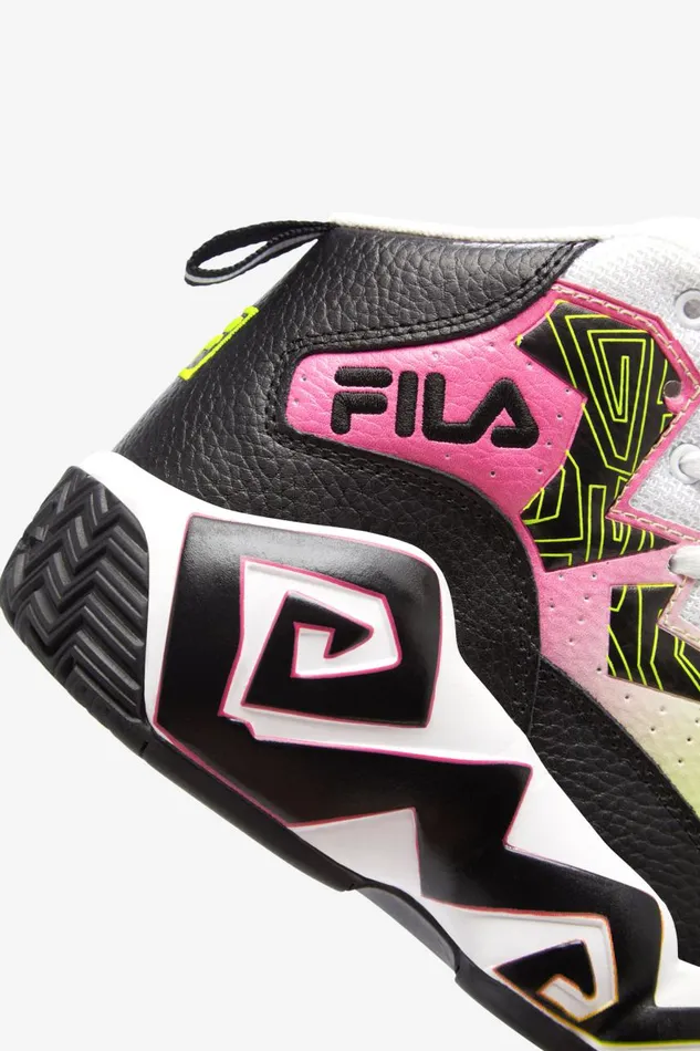 Kids Fila Little Kids 1053 Little Mb Black Safety Yellow White