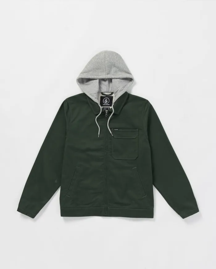 Korman Hood Jacket 8211 Dark Forest Mens Volcom Jackets