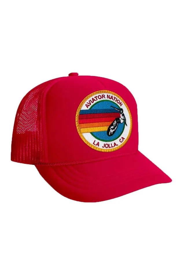 La Jolla Signature Vintage Foam Trucker Hat Kids Aviator Nation Trucker Hats
