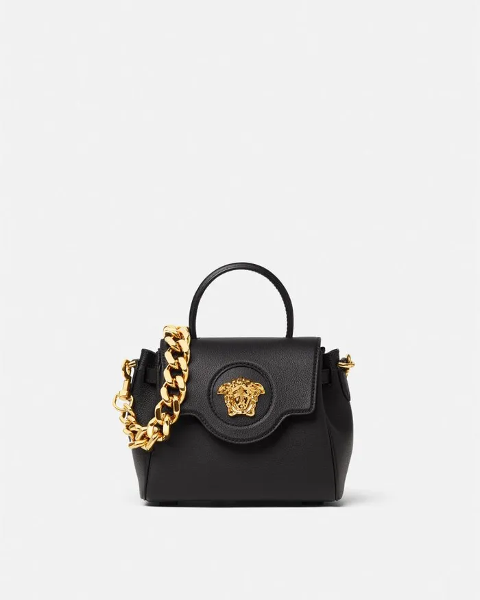 La Medusa Small Handbag Black Women Versace Top Handle