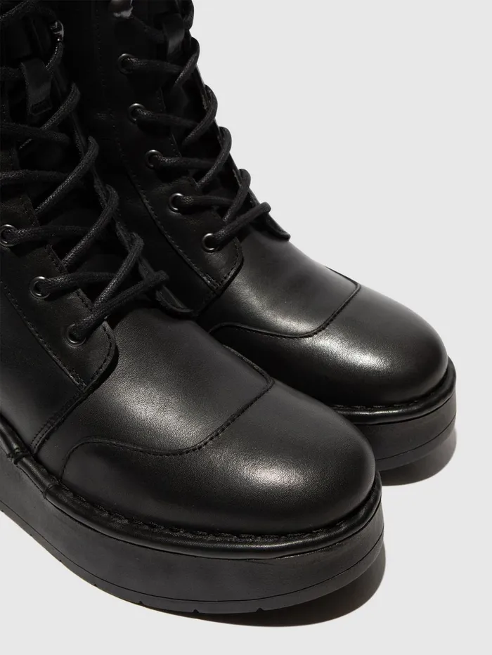 Laceup Boots HITT258FLY BLACK Women Fly London Boots