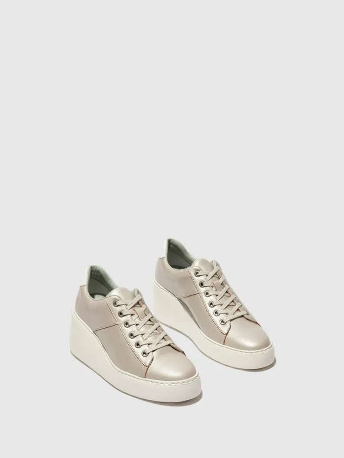 Laceup Trainers DELF580FLY DUBLIN SILVER Women Fly London Trainers