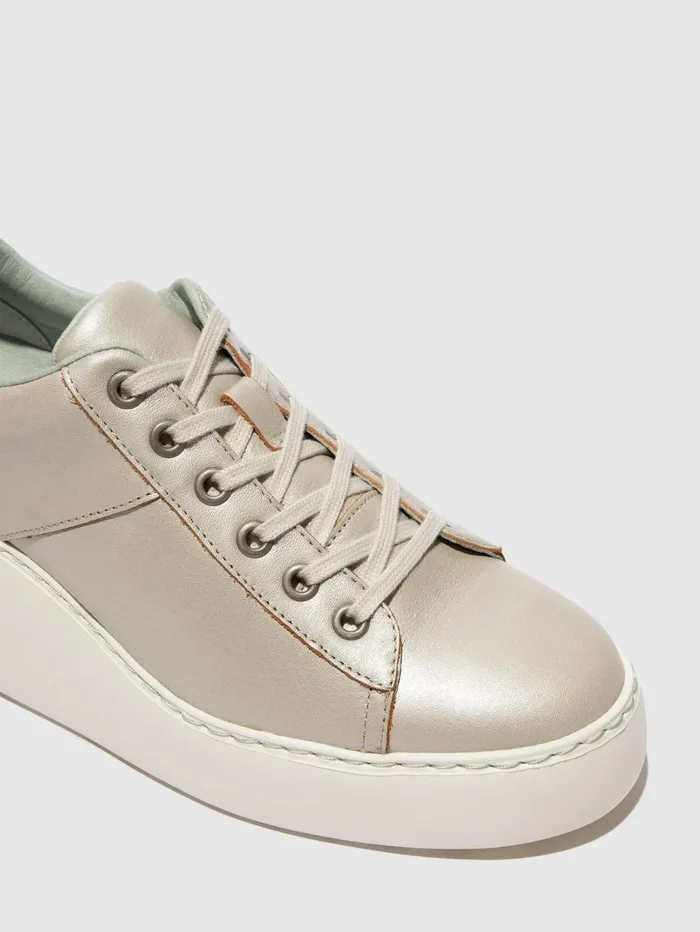 Laceup Trainers DELF580FLY DUBLIN SILVER Women Fly London Trainers