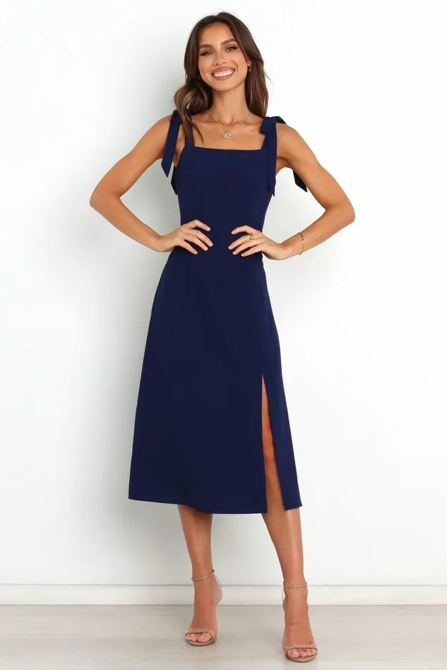 Laurel Dress Navy Winter Dresses Petal and Pup Women