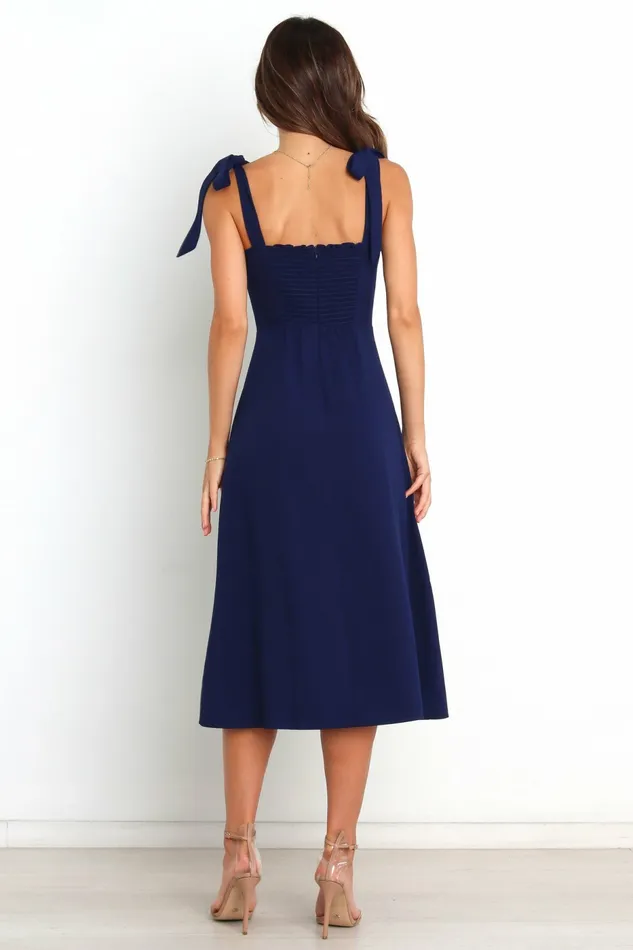 Laurel Dress Navy Winter Dresses Petal and Pup Women