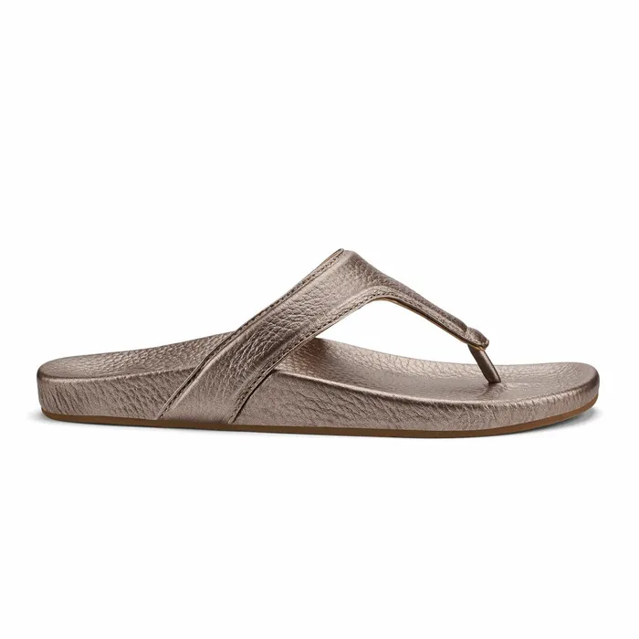 Leather Women Olukai Kpea Lipi Leather Sandals 8211 Bubbly