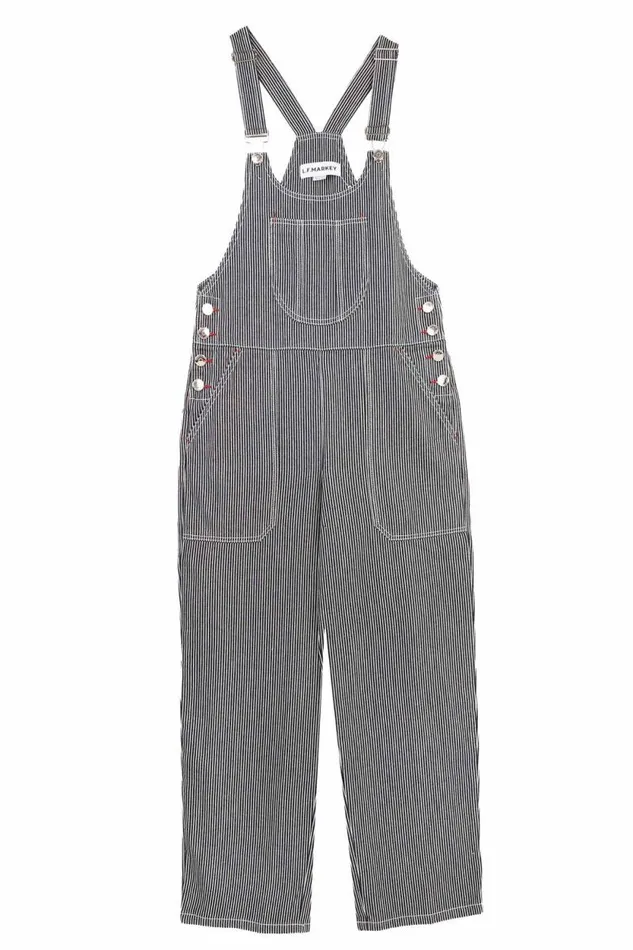 LF Markey Dungarees Women Bryson Dungaree Indigo Stripe