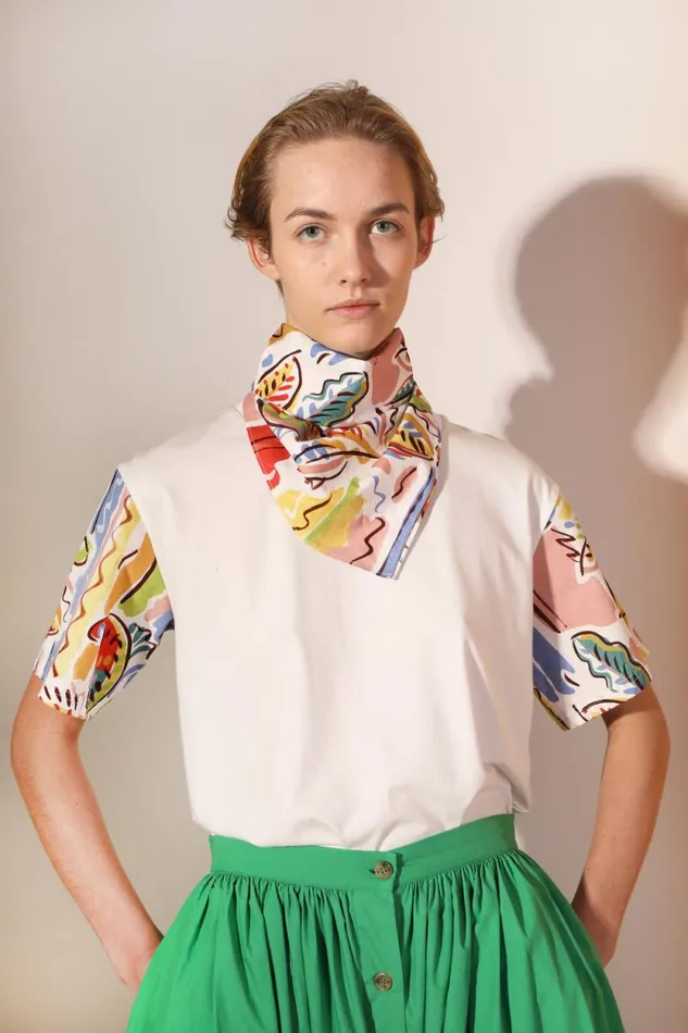 LF Markey Tops Women Selby Top Painted Paisley
