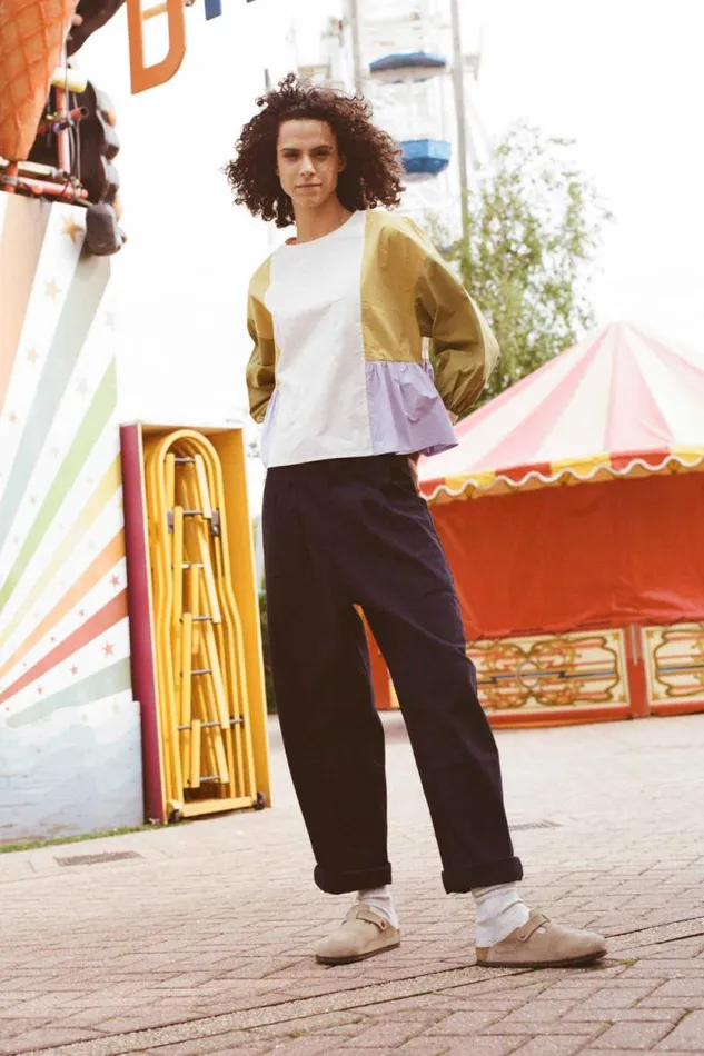 LF Markey Trousers Women Classic Slacks Prussian Blue