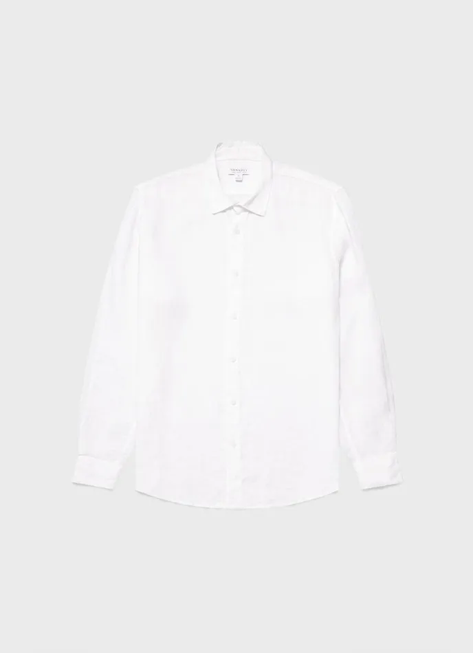 Linen Shirt White Men SUNSPEL Shirts