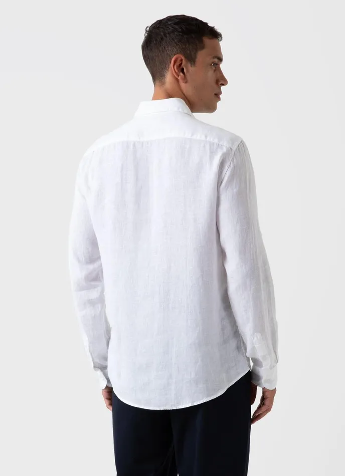 Linen Shirt White Men SUNSPEL Shirts