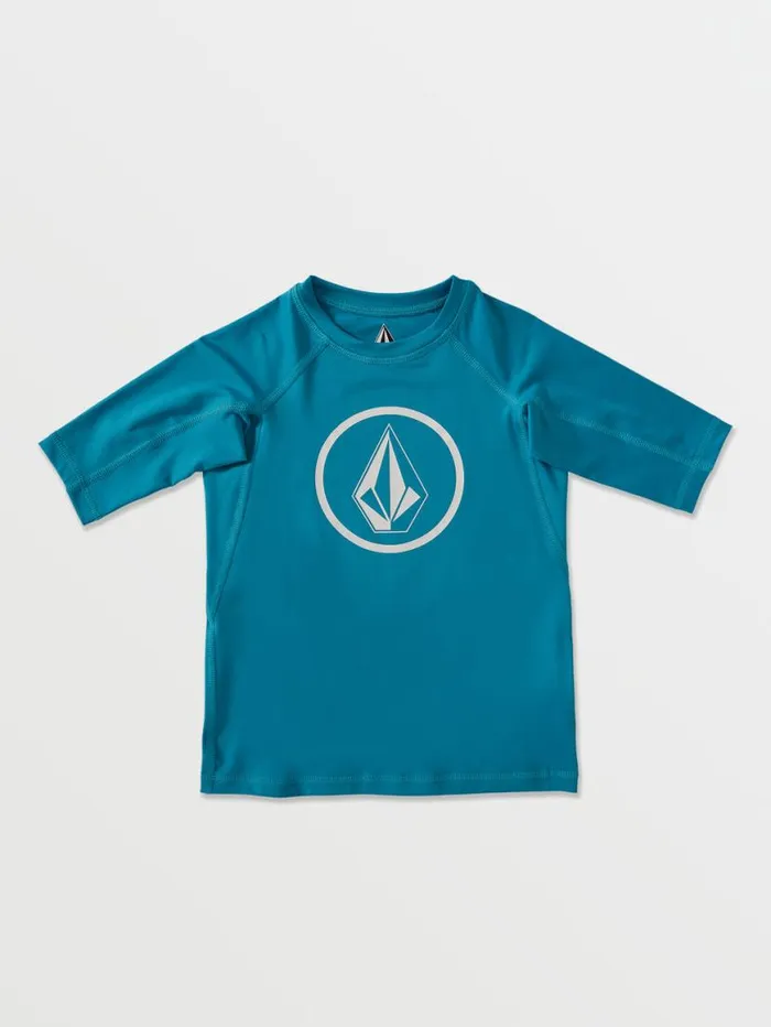 Little Boys Lido Solid Short Sleeve Rashguard 8211 Barrier Reef Kids Volcom Rashguards Little Boys Lido Solid Short Sleeve Rashguard 8211 Barrier Reef Kids Volcom Rashguards