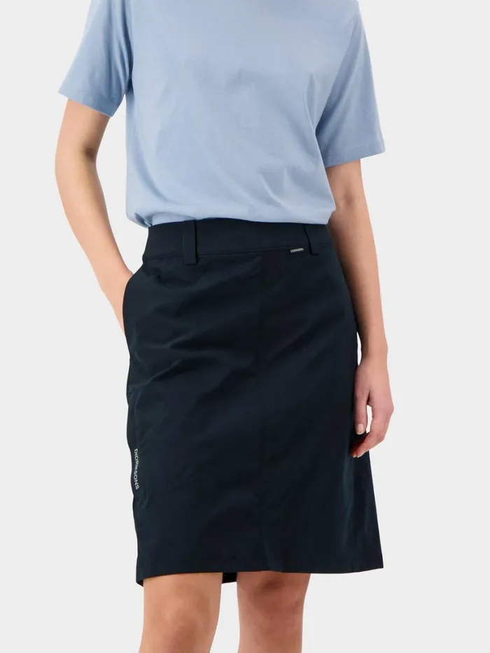 Liv Skirt Dark Night Blue Women Didriksons Skirts