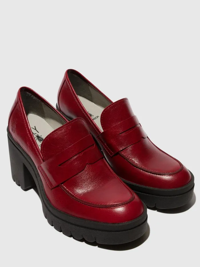 Loafers Shoes TOKY803FLY RED Women Fly London Shoes