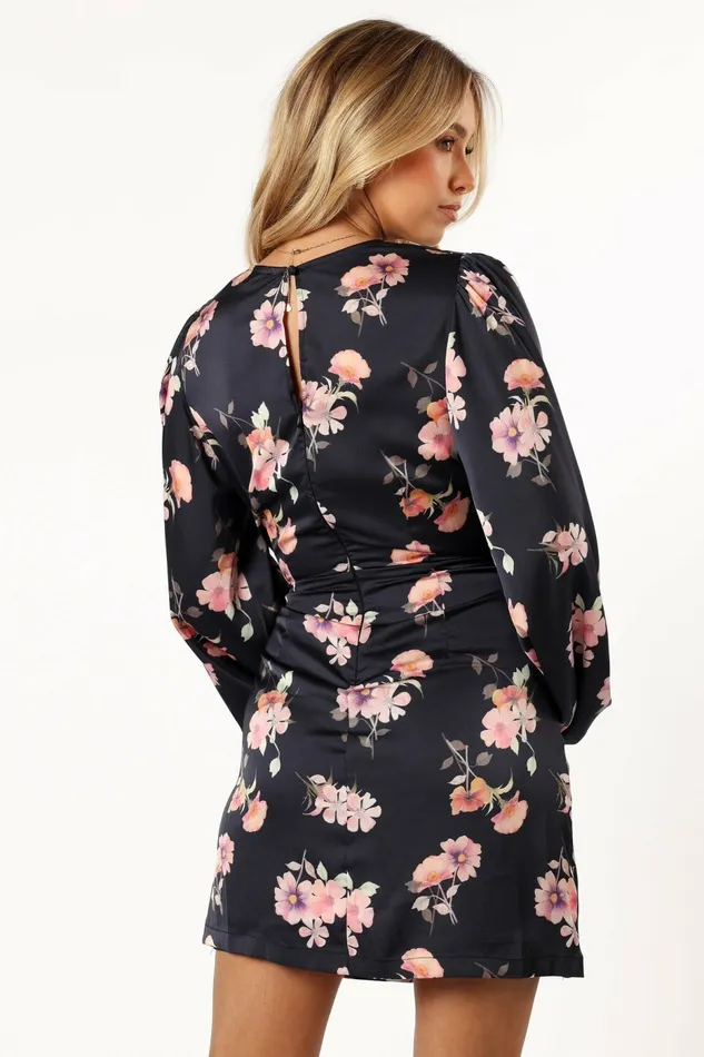 Long Sleeve Dresses Emillia Dress Dark Floral 8211 Petal and Pup Women