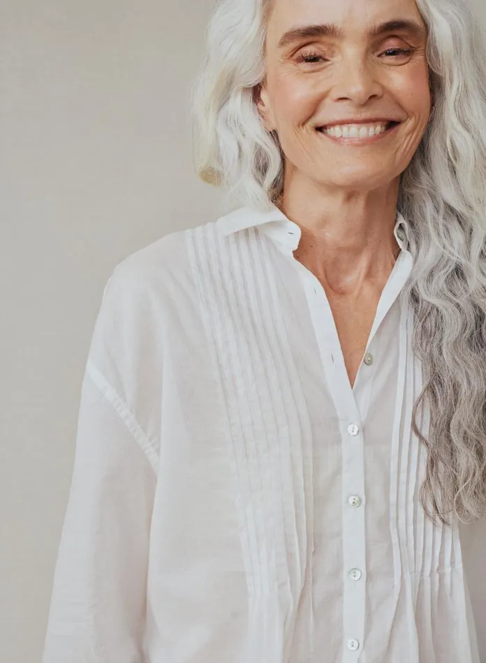 Long Sleeve Women Bella Dahl Pintuck Flowy Shirt 8211 White Long Sleeve Women Bella Dahl Pintuck Flowy Shirt 8211 White