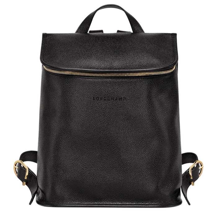 Longchamp Le Foulonn Backpack Black Women Backpacks