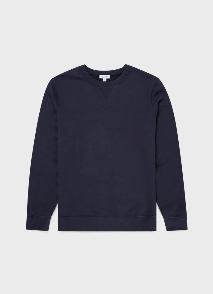 Loopback Sweatshirt Navy Men SUNSPEL Sweatshirts and Sweatpants