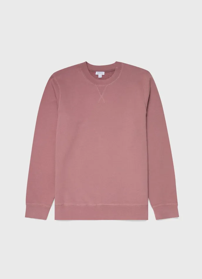 Loopback Sweatshirt Vintage Pink Men SUNSPEL Sweatshirts and Sweatpants