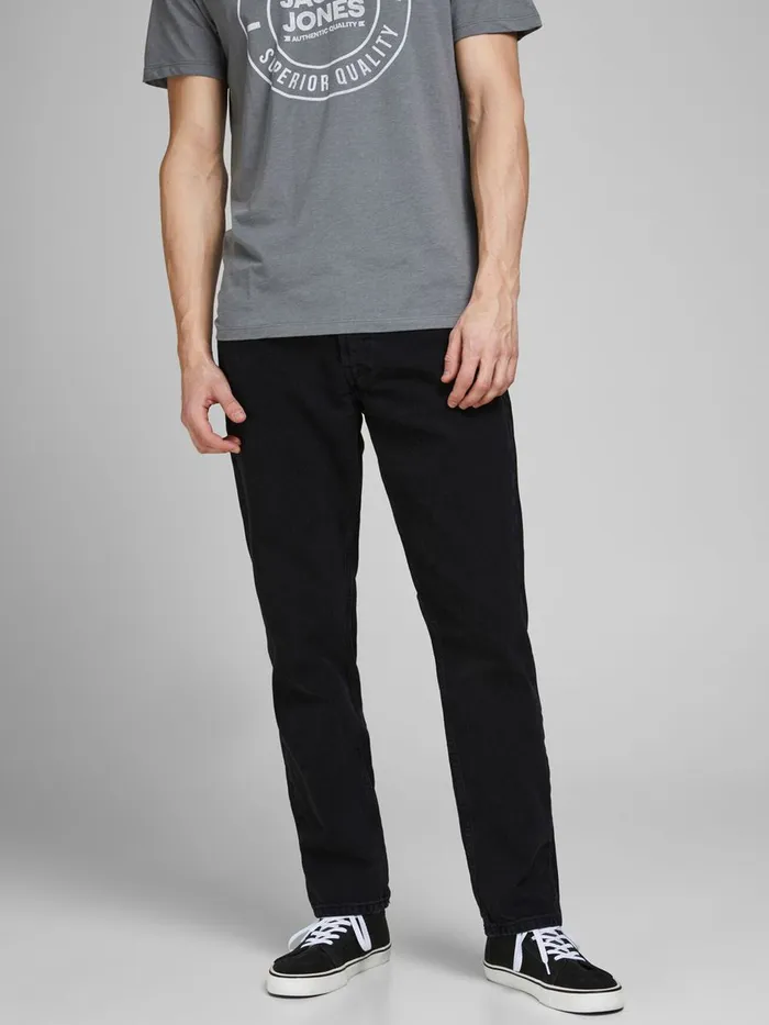 Loose Jeans JACK and JONES Mens CHRIS ORIGINAL CJ 981 LOOSE FIT JEANS Black Black Denim