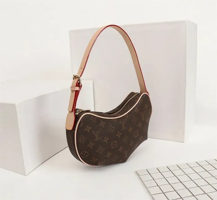 Louis Vuitton M51510 Pochette Croissant Shoulder Bag 8211 Louis Vuitton Handbag Store Women Louis Vuitton Pochette Metis Bag