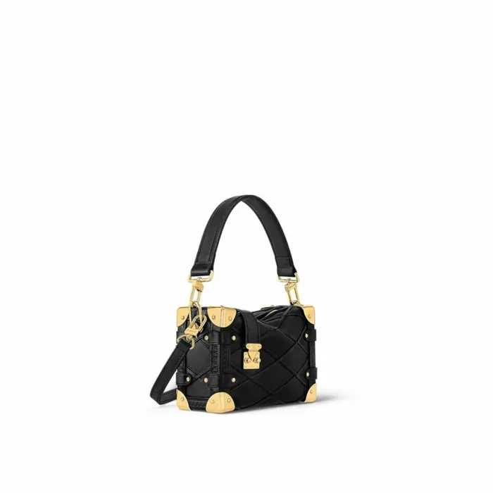 Louis Vuitton M83030 Side Trunk PM Malletage Black 8211 Louis Vuitton Handbag Store Women Louis Vuitton Trunk Bag