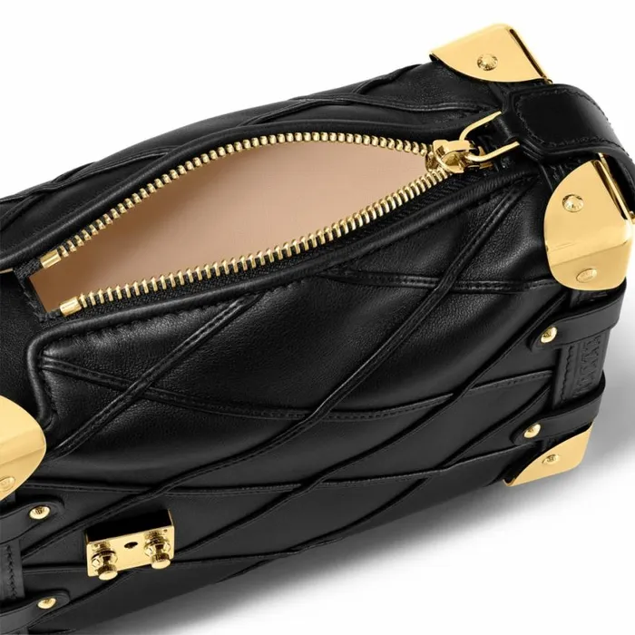 Louis Vuitton M83030 Side Trunk PM Malletage Black 8211 Louis Vuitton Handbag Store Women Louis Vuitton Trunk Bag