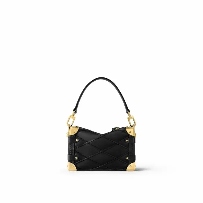 Louis Vuitton M83030 Side Trunk PM Malletage Black 8211 Louis Vuitton Handbag Store Women Louis Vuitton Trunk Bag