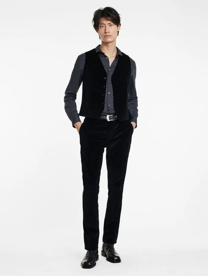 LOWA VEST Black Men John Varvatos Suit Jackets