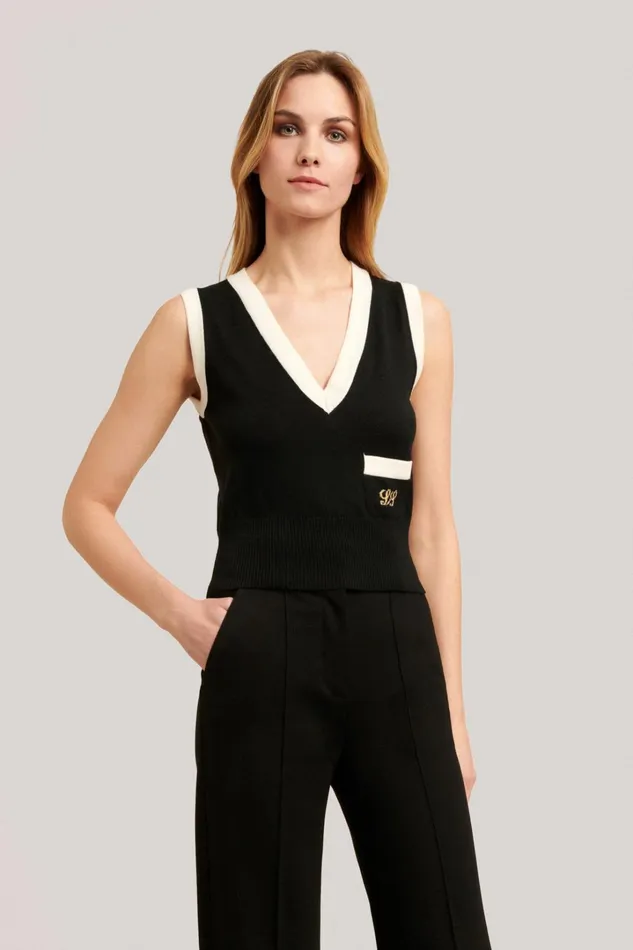 Luisa Spagnoli Knitwear Women Morison Blackcreamyellow