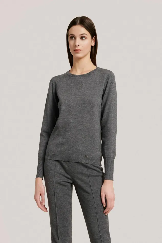 Luisa Spagnoli Knitwear Women Mossa Grey Melange