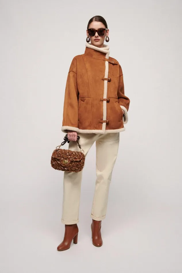 Luisa Spagnoli Outerwear Women Soggetto Tobacco