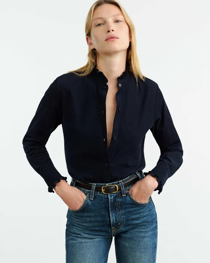 LYDIA SHIRT Dark Navy Women Nili Lotan Tops