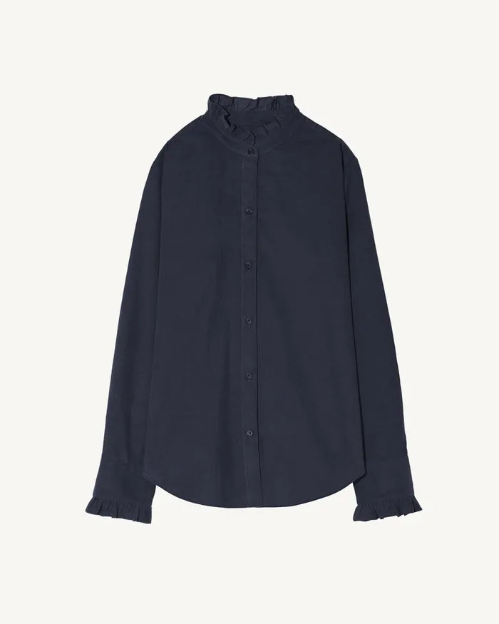 LYDIA SHIRT Dark Navy Women Nili Lotan Tops
